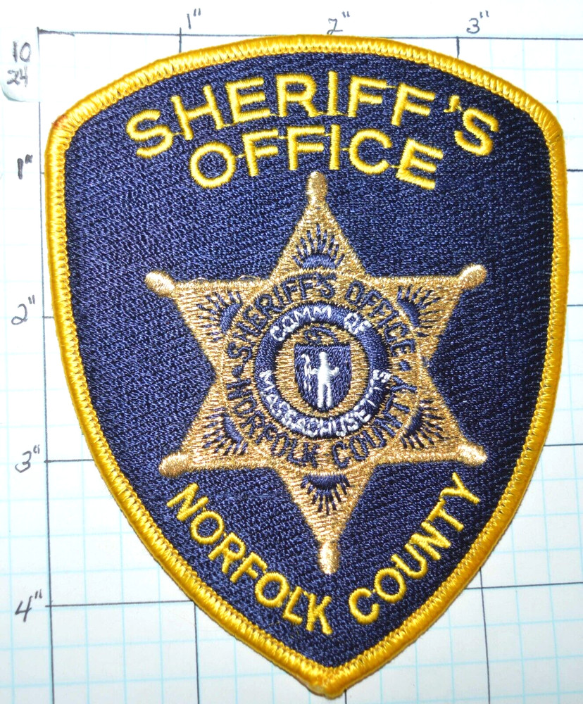MASSACHUSETTS, NORFOLK COUNTY SHERIFF'S OFFICE POLICE DEPT PATCH