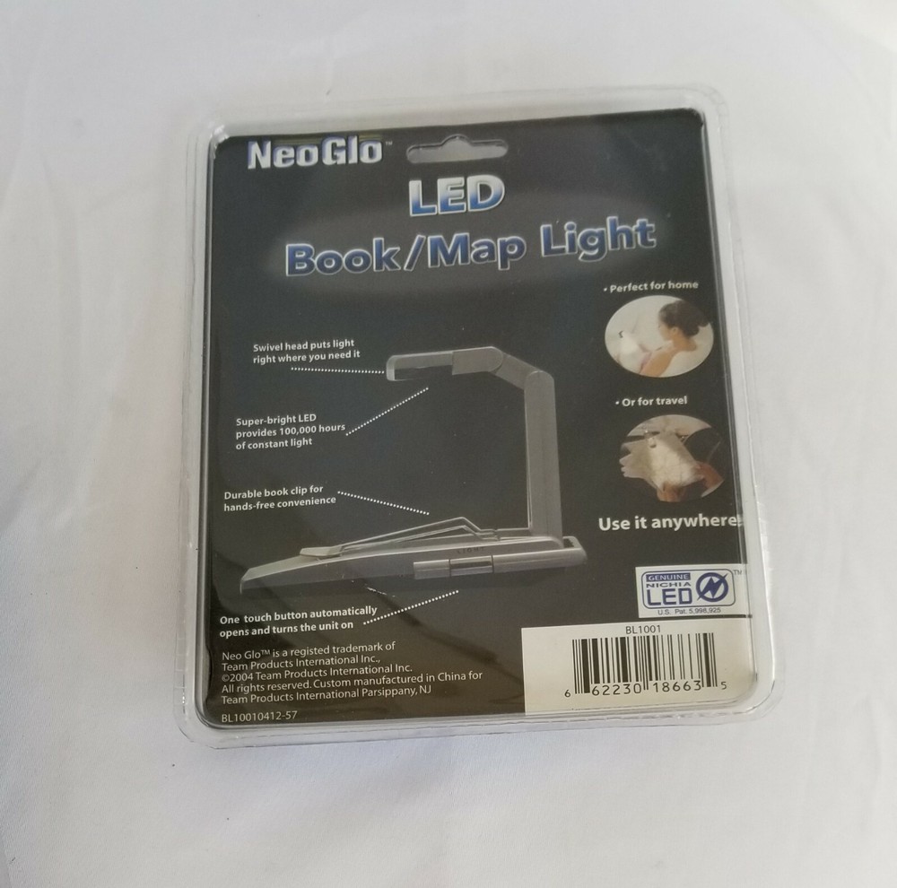 NeoGlo LED Book Map LIght New in Package