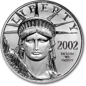 2002 1/10 oz American Platinum Eagle MS-69 NGC