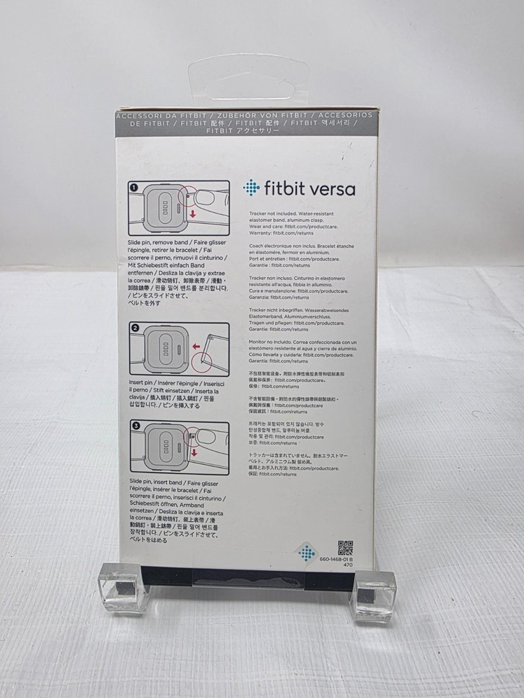 Fitbit Versa, Versa 2, Versa Lite Replacement Band Size Large White Sealed NEW