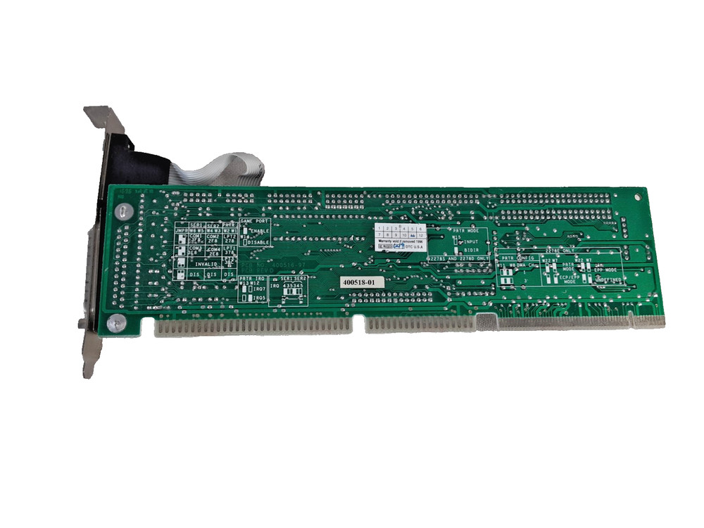 Data Technology J8Y2278VL Vesa Local Bus Multi I/O Controller IDE - UNTESTED