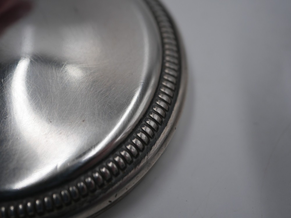 BEAUTIFUL SOLID SILVER POINCON MINERVA AND GLASS BOX