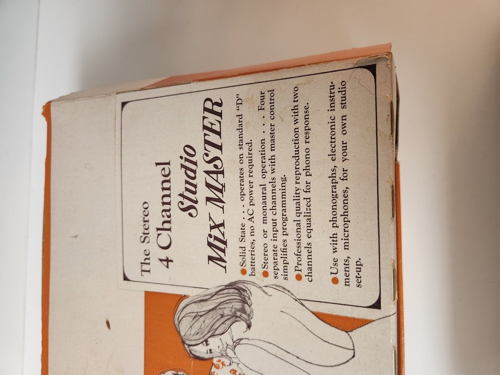 Switchcraft Transistorized Mixer Model 307TR- Vintage New In Box