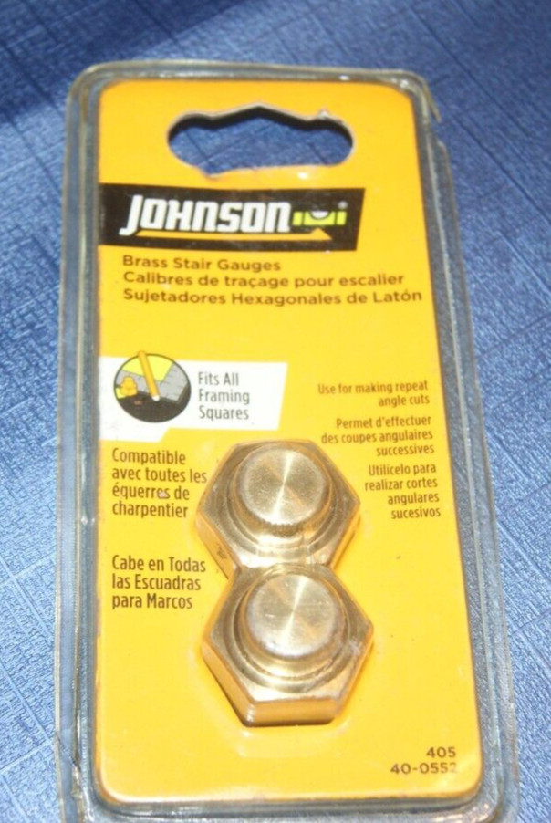 JOHNSON BRASS  STAIR  GAUGES