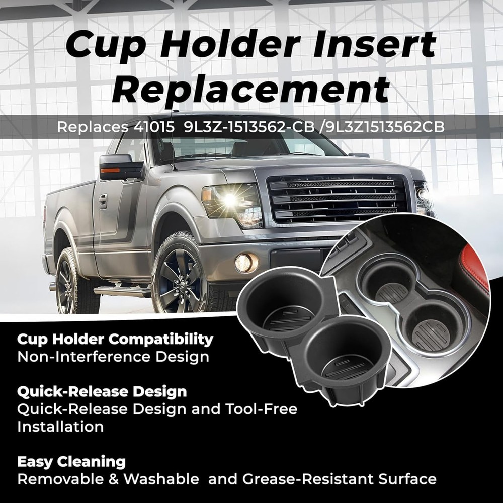 Complete Set Cup Holder Replacement For Ford F150 Lincoln Mark LT Console
