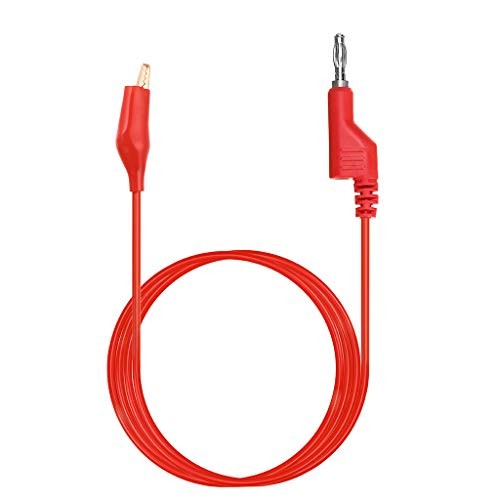 Multimeter Test Lead Set - Stackable Banana Plug to Alligator Clips Test