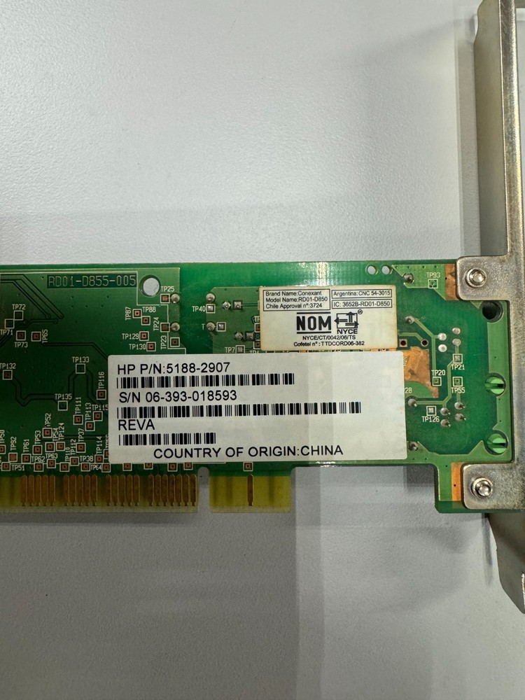 HP 5188-2907 PCI 56K Modem Network Card