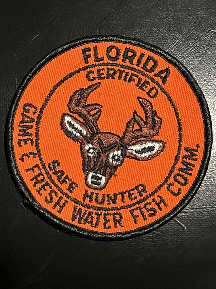 FLORIDA GAME & FRESH WATER FISH COMMISSION CERTIFIED SAFE HUNTER PATCH