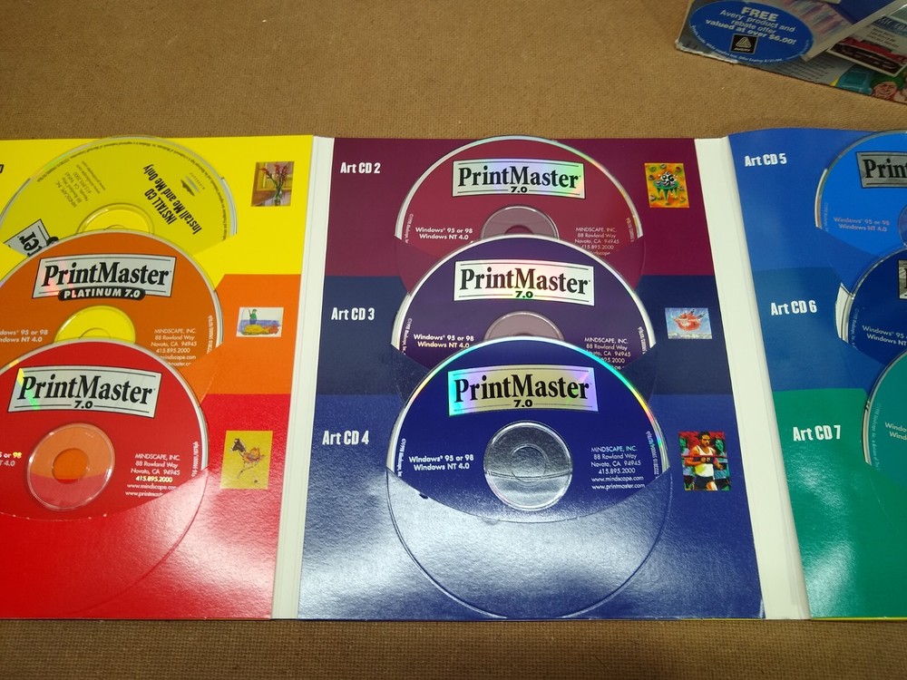 Vintage PrintMaster Platinum Program 7 plus art and graphics