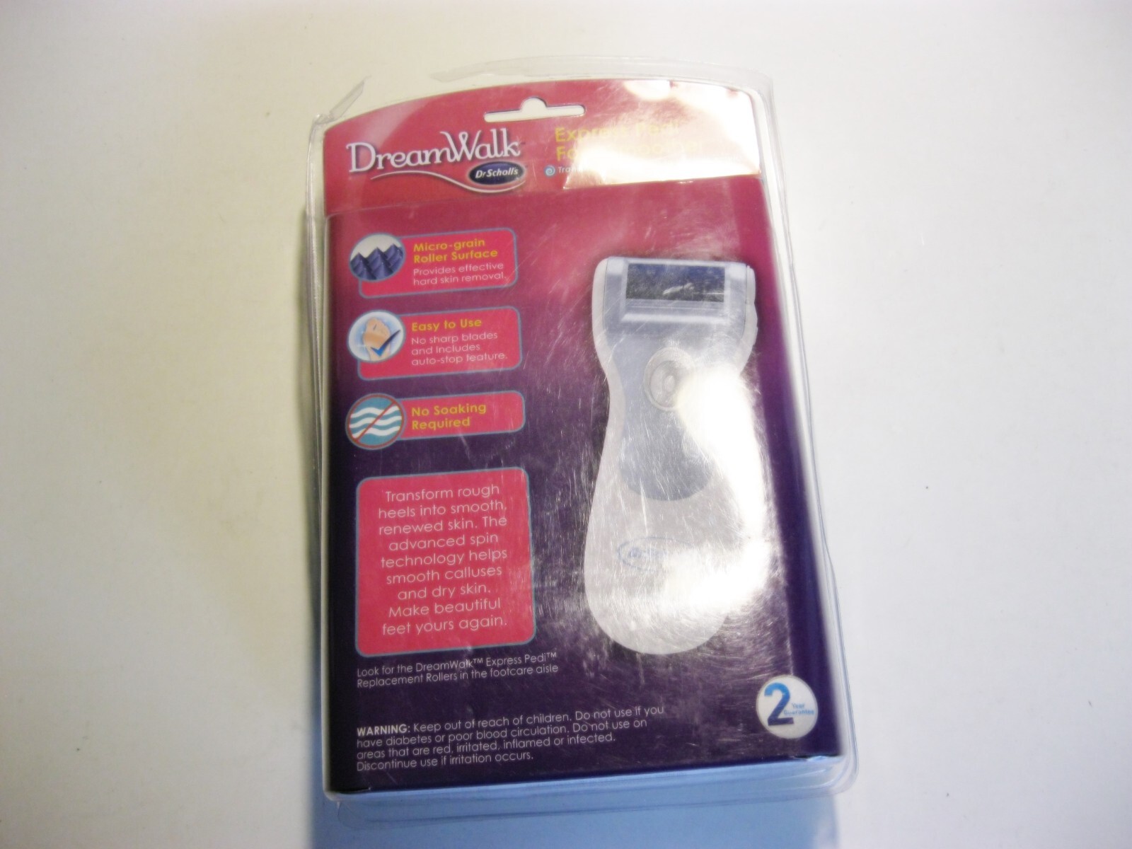 New Dr. Scholl's DreamWalk Express Pedi Foot Smoother & AMOPE PediPerfect system