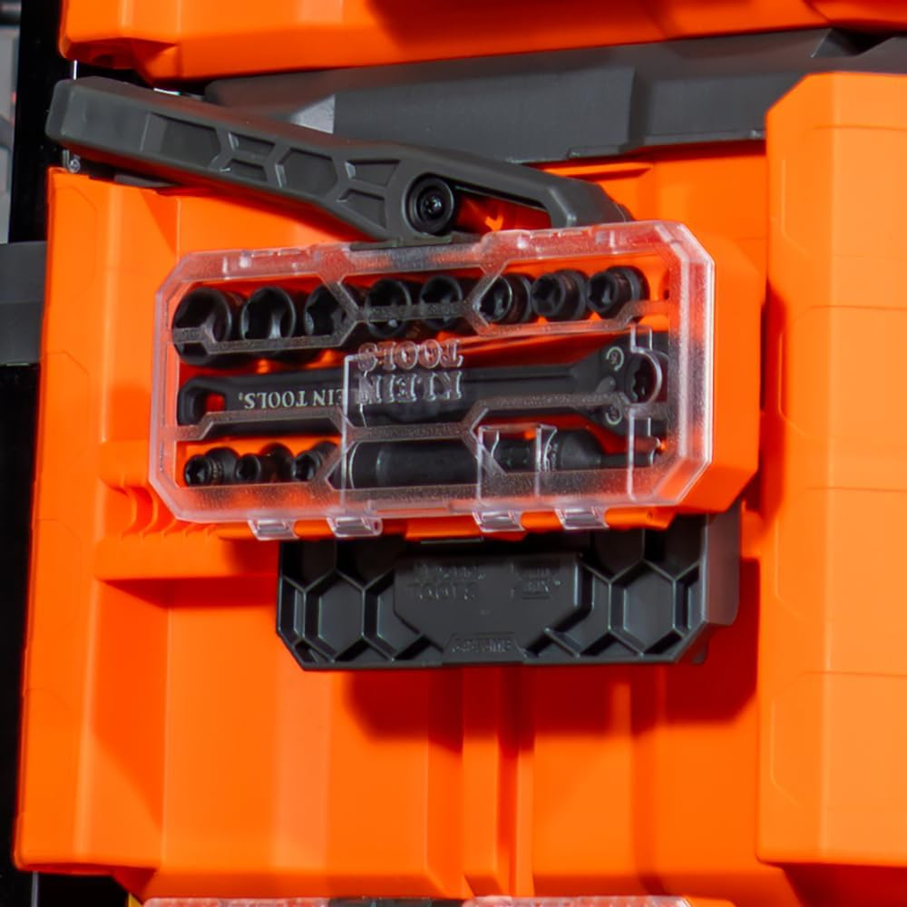 KNECT 15-Piece Impact Rated Pass through Socket Set with Modbox Case, Sockets