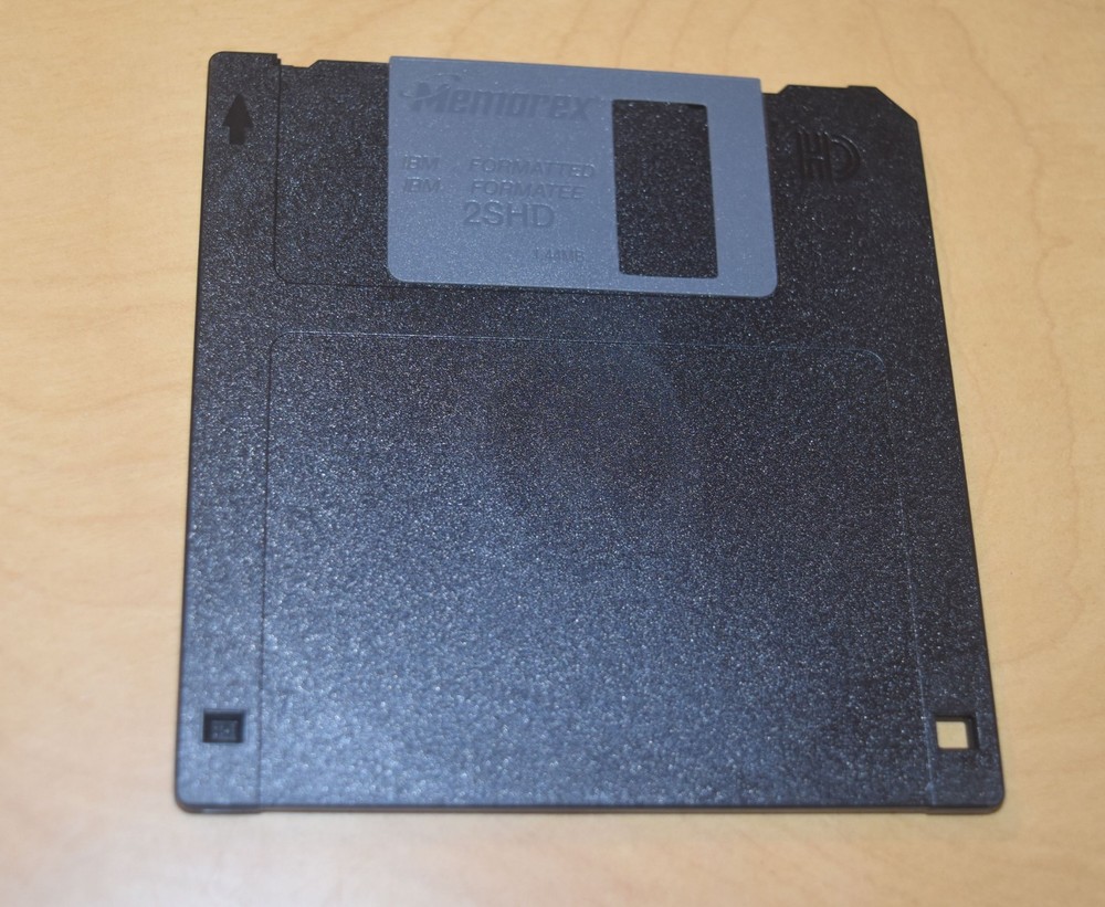 Memorex PC Formatted HD 1.44 Diskettes (9 Pack) open box