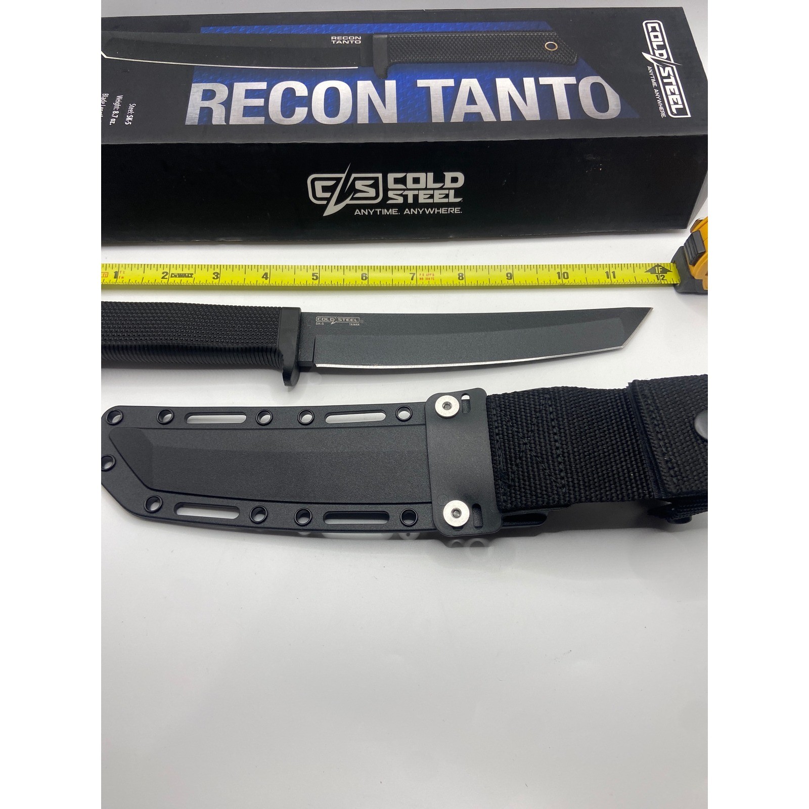 Cold Steel Recon Tanto Fixed Blade Knife SK-5 Steel SecureEx Sheath New