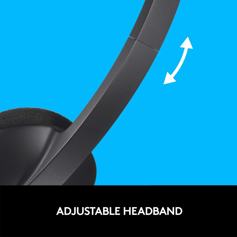 Logitech H340 USB Headset for PC & Mac – Black
