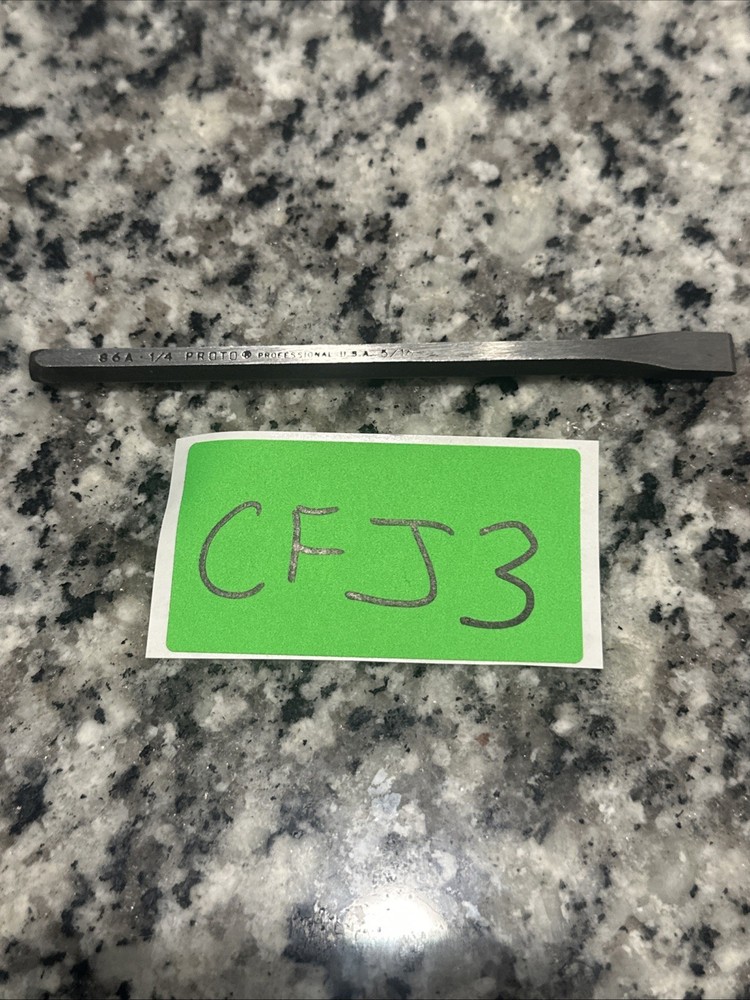 PROTO TOOLS 86A COLD CHISEL 5/16” 1/4” DIAMETER 5-1/8” LONG