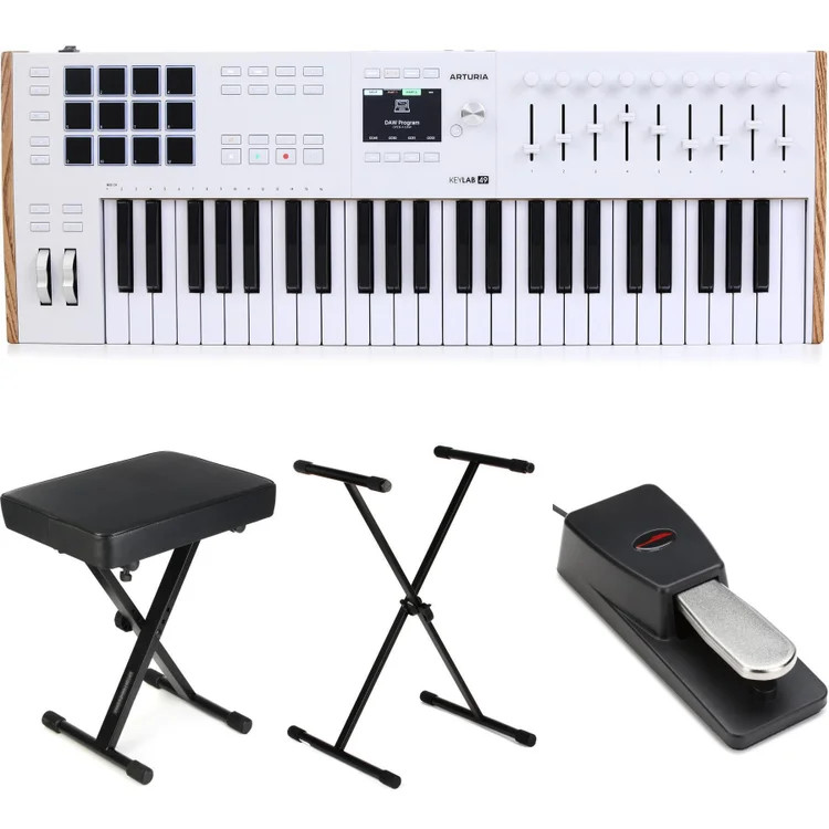 Arturia KeyLab 49 mk3 49-key Keyboard Controller Essentials Bundle - White