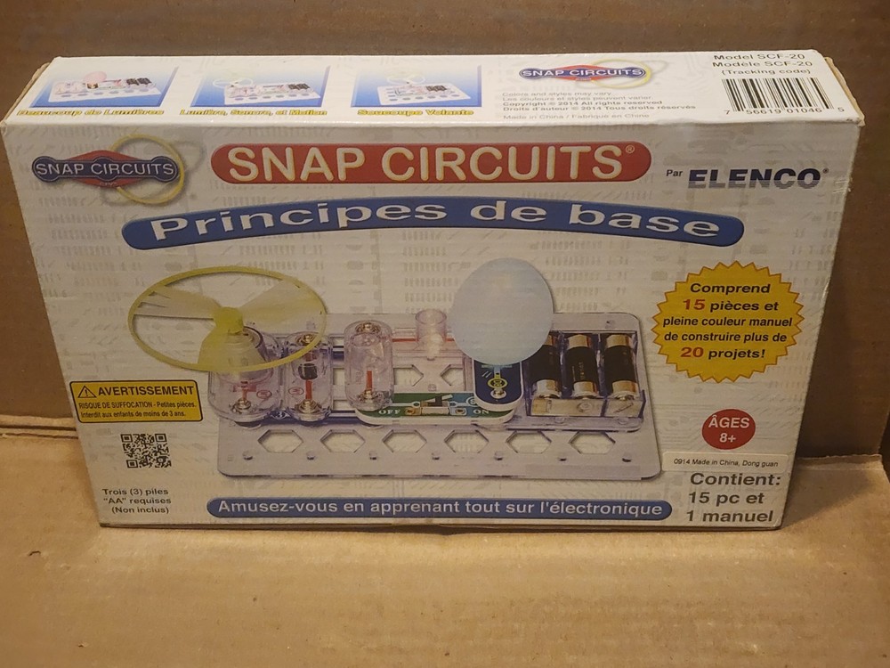 ELENCO SNAP CIRCUITS FUNDAMENTALS SCF-20 LEARNING ELECTRONIC BUILDING KIT SCF20