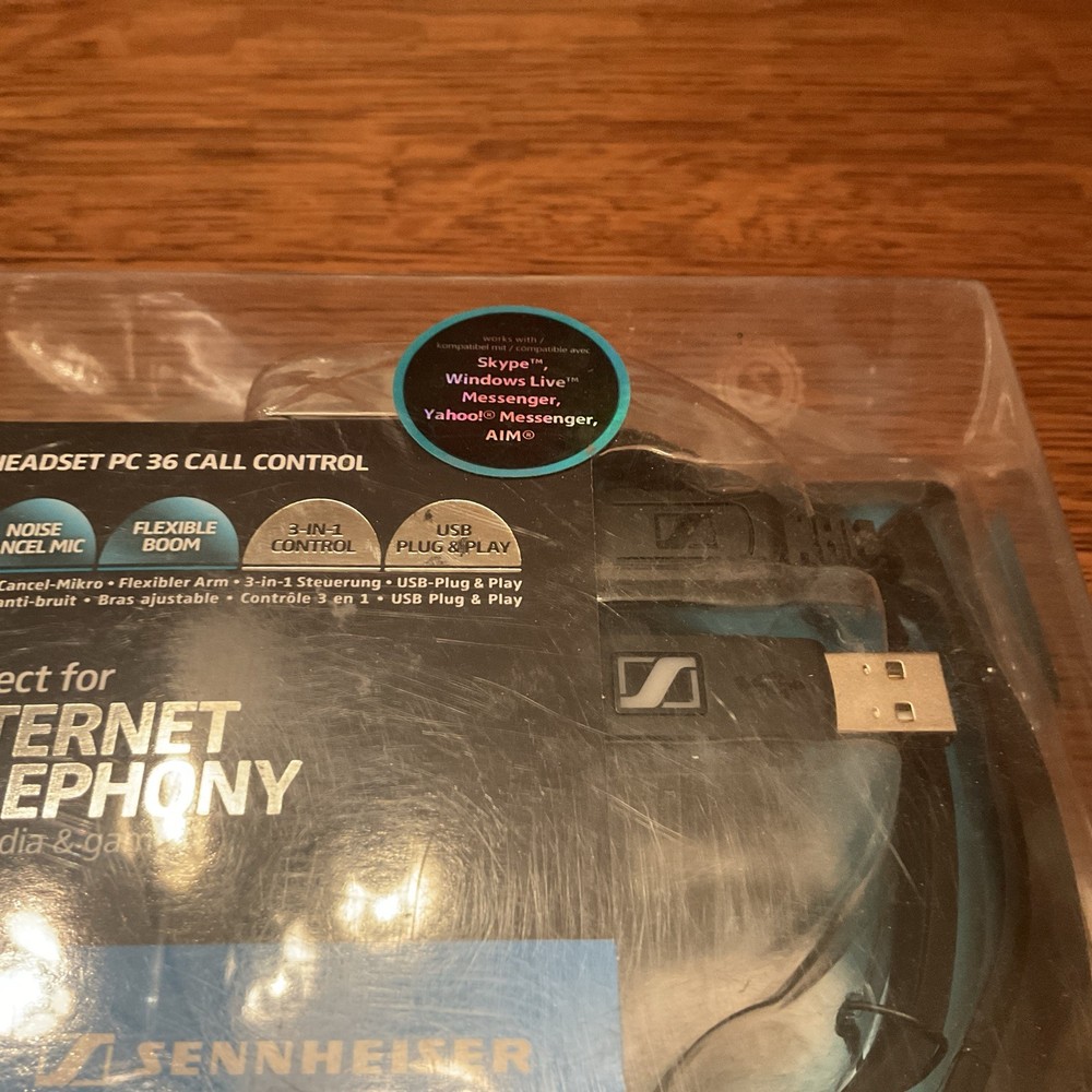 Sennheiser PC36 USB Internet Multimedia & E-Learning Headset w/ Mic -