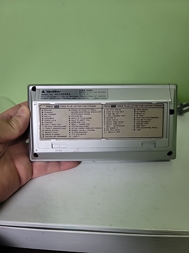 Quasar Information Processor Language Translator Metric Conversion HC2000RA...