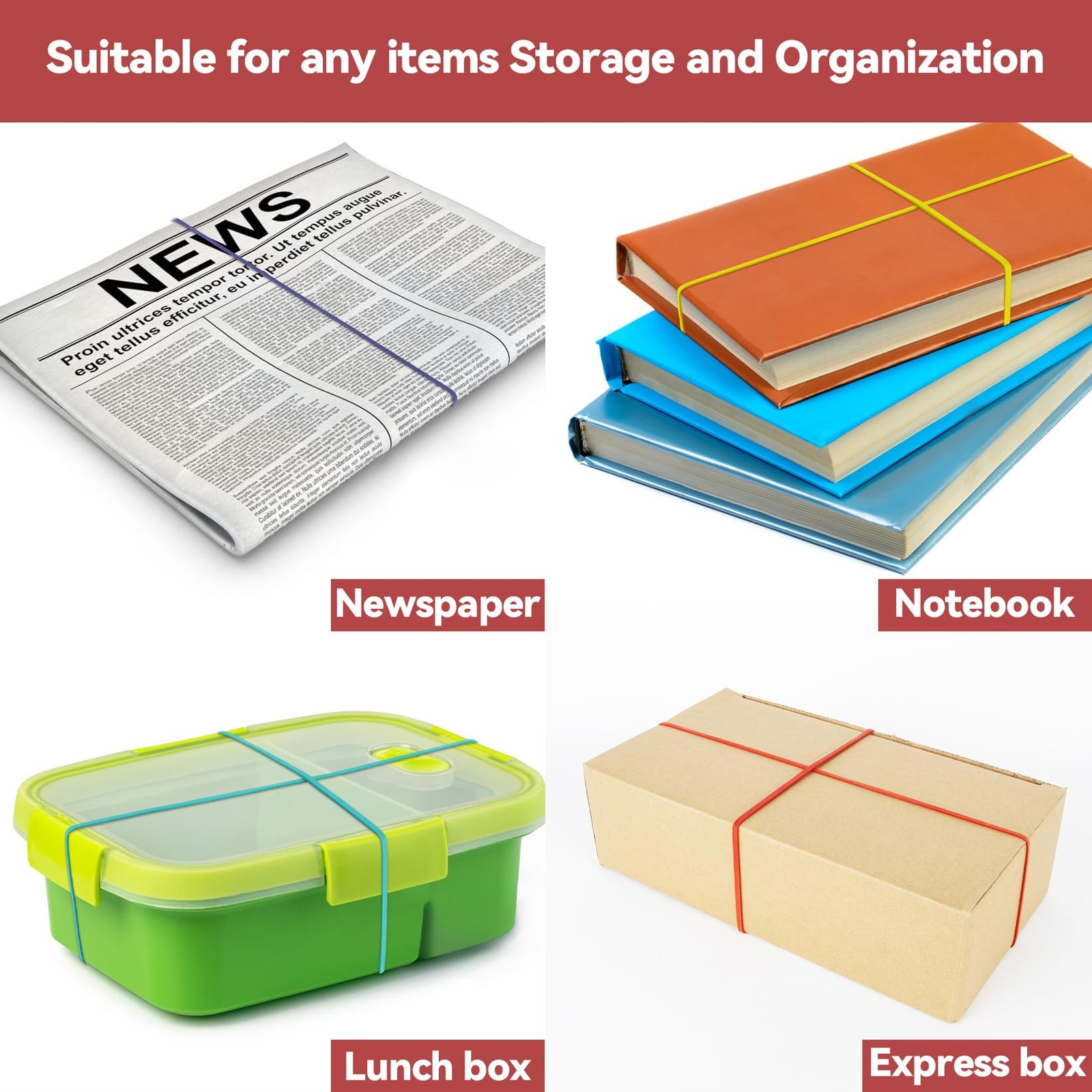 Extra Large Rubber Bands Heavy Duty Jumbo Elastic 150 Pack