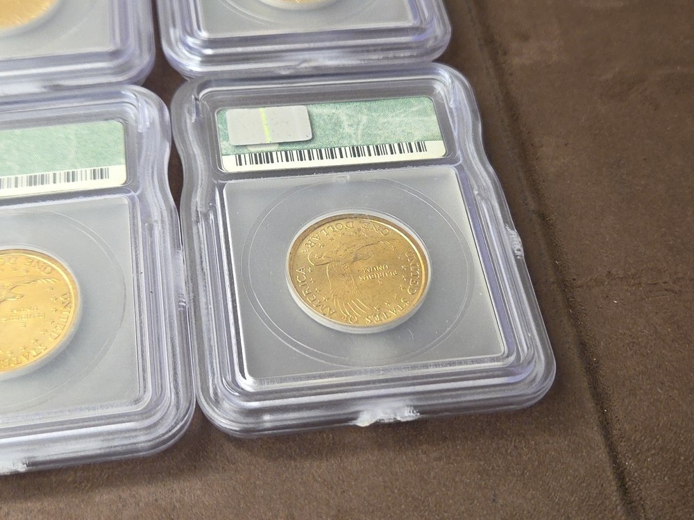 AUTHENTICATED SACAGAWEA DOLLAR COINS ASSORTED YEARS