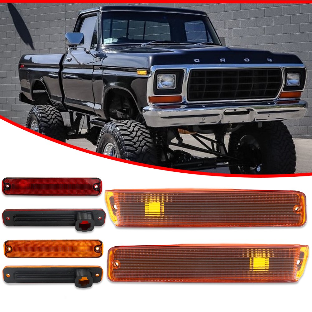 8pcs For FORD F100 F150 F250 E150 Truck 1973-1979 Tail Light Front & Side Marker