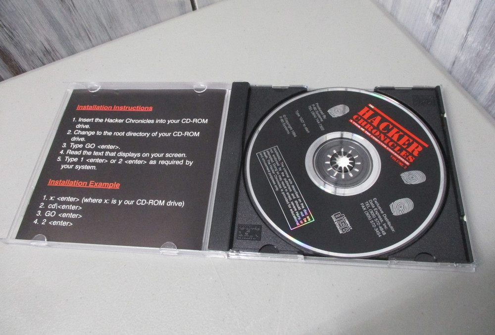 Hacker Chronicles Volume II CD ROM Security/Computer Underground 1980s/1990s