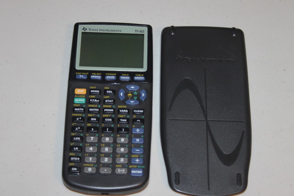 Texas Instruments TI-83 Plus Graphing Calculator with cover, TESTED & WORKING