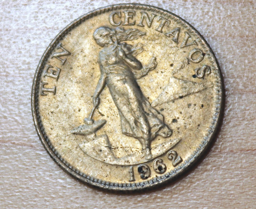 1962 Philippines 10 Centavos