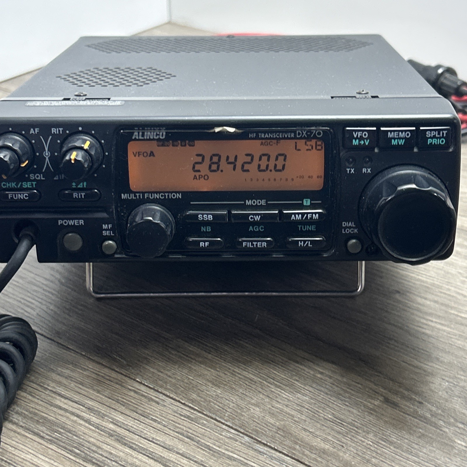 Alinco DX-70 Amateur Ham Radio Transmitter Transceiver With Microphone OEM