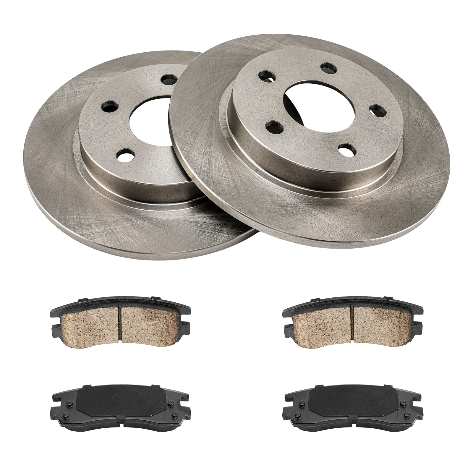 Rear Ceramic Brake Pads & Rotors For 2000-05 Buick LeSabre Pontiac Bonneville