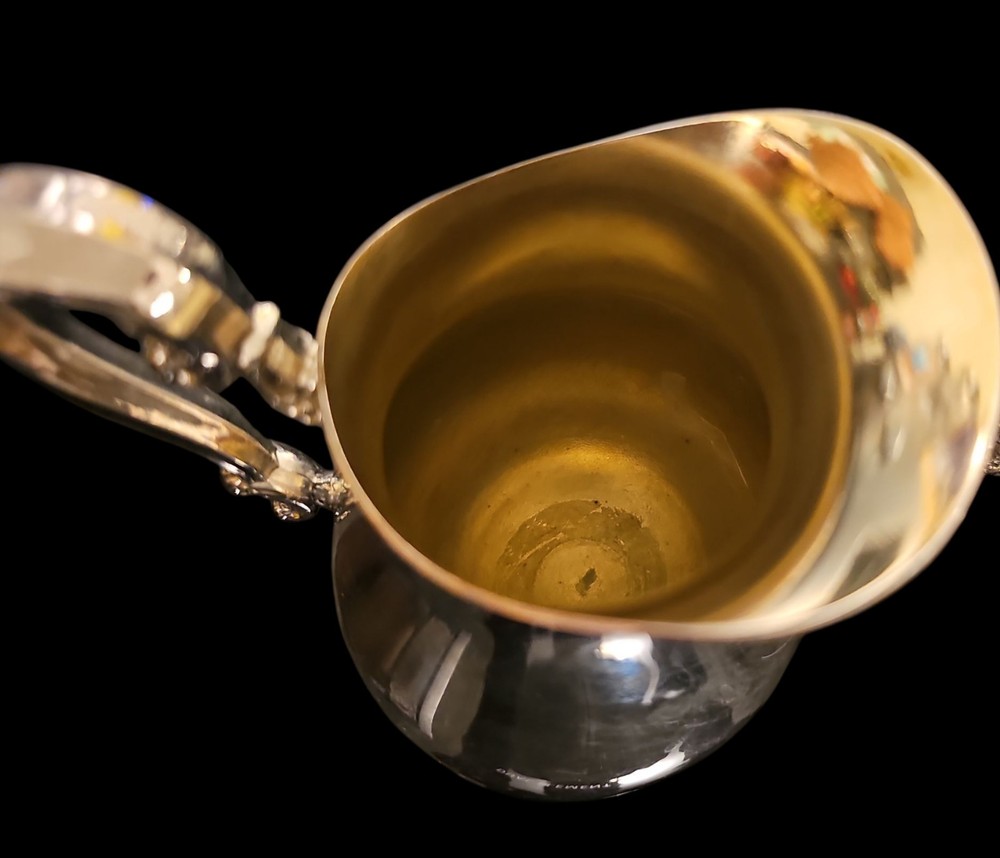 Wm Rogers & Son Silverplate Coffee Tea Service Set 5pc Ornate Floral Scroll Tray