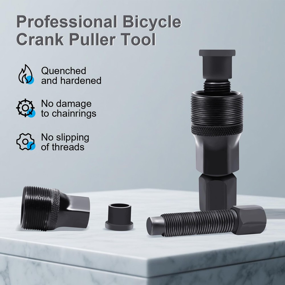 LBOKLING Crank Puller, Bike Removal Tool, Puller Standard, Black