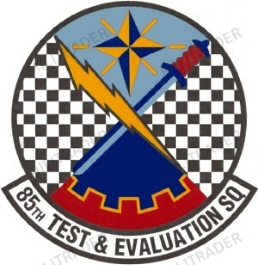 USAF 85th Test & Evaluation Squadron Self-adhesive Vinyl Decal