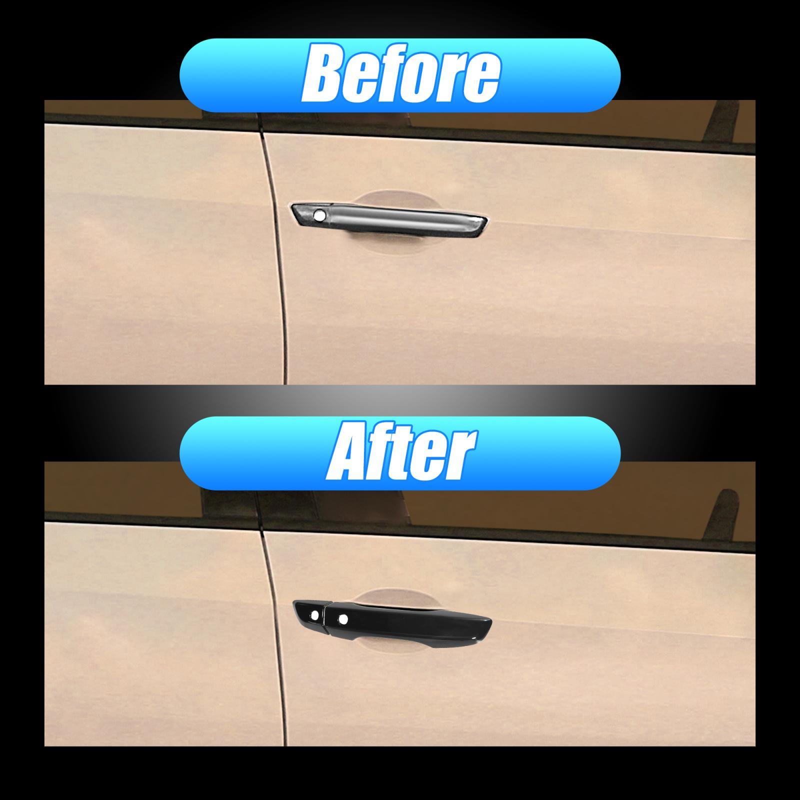 8pcs Glossy Black Door Handle Cover for Honda Civic 10th Gen w/ Smart Keyhole