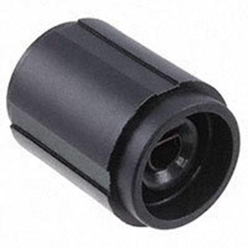 1 x KNOB 0.250" PLASTIC BLACK