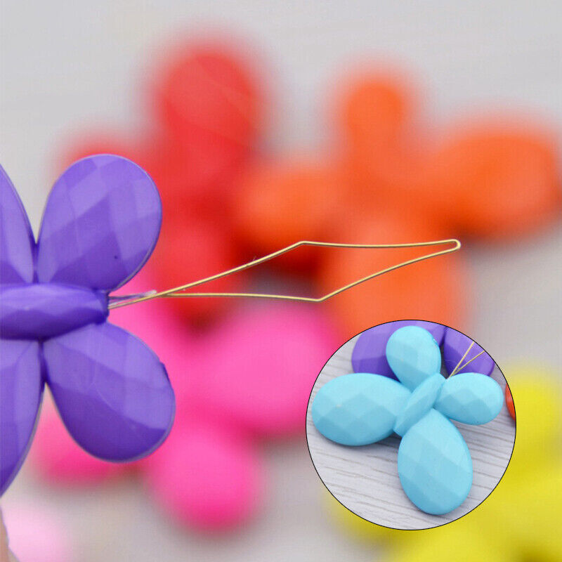 Insert Machine Needle Threader 10Pcs Tool Stitch Wire Butterfly Sewing