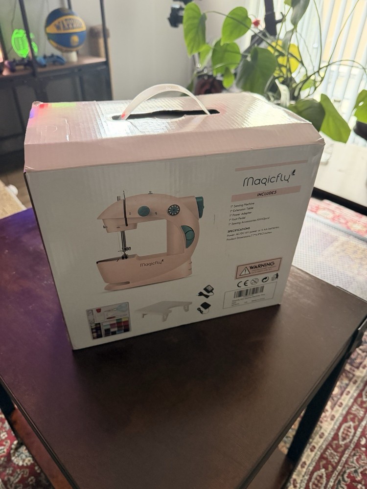Magicfly Mini Sewing Machine for Beginner, Dual Speed Portable Machine with Exte