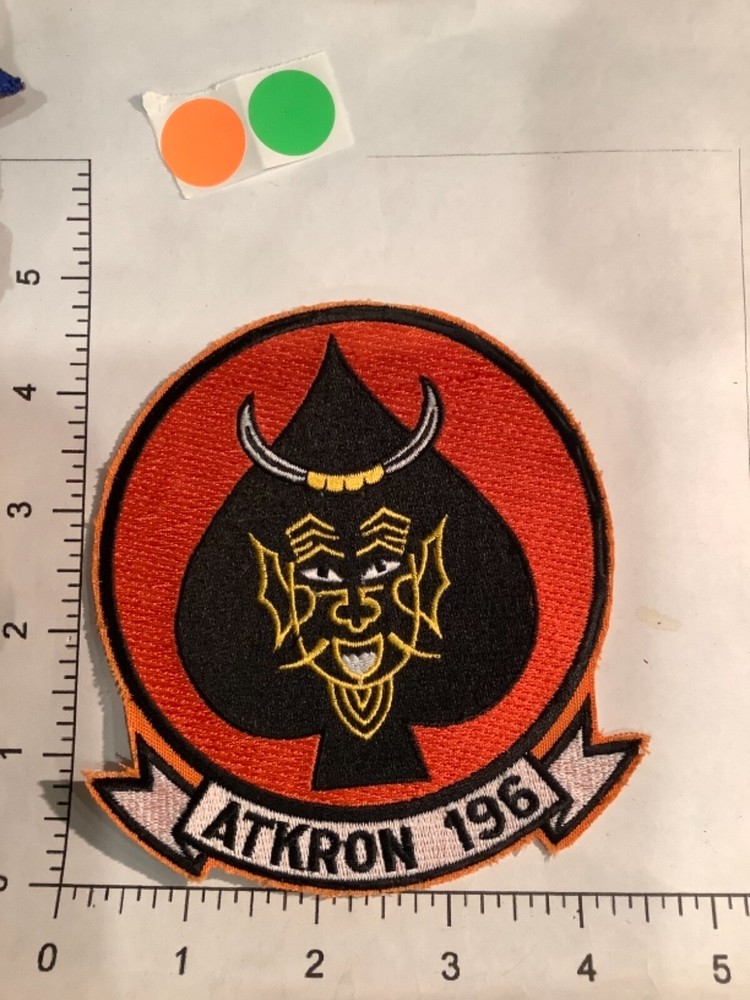 U.S. NAVY ATKRON 196 SQUADRON PATCH