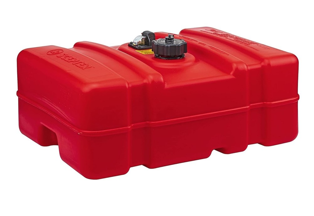 08669 Rectangular 12 Gallon Low Profile Fuel Tank For Outboard Engine Boats, ...