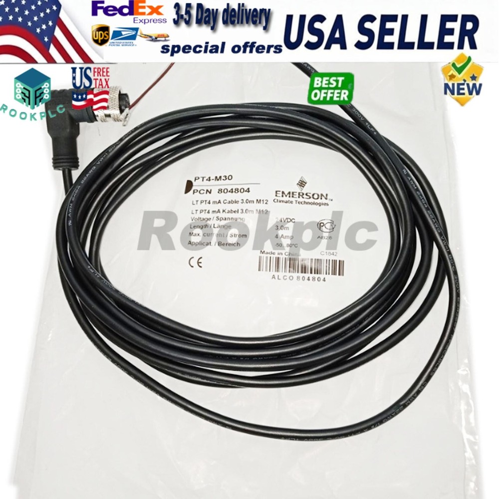 NEW EMERSON PT4-M30 Sensor connection cable 804804