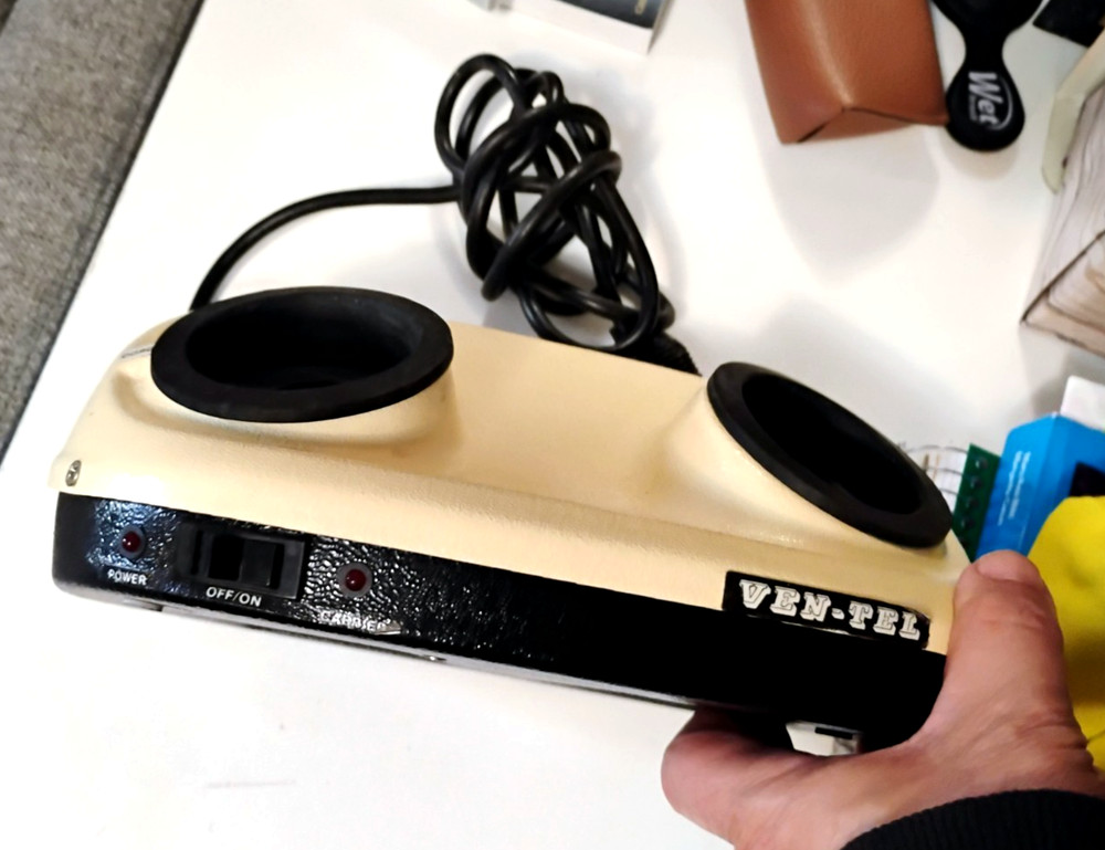 1970s VEN-TEL Model Data Coupling Modem Acoustic Data Coupler