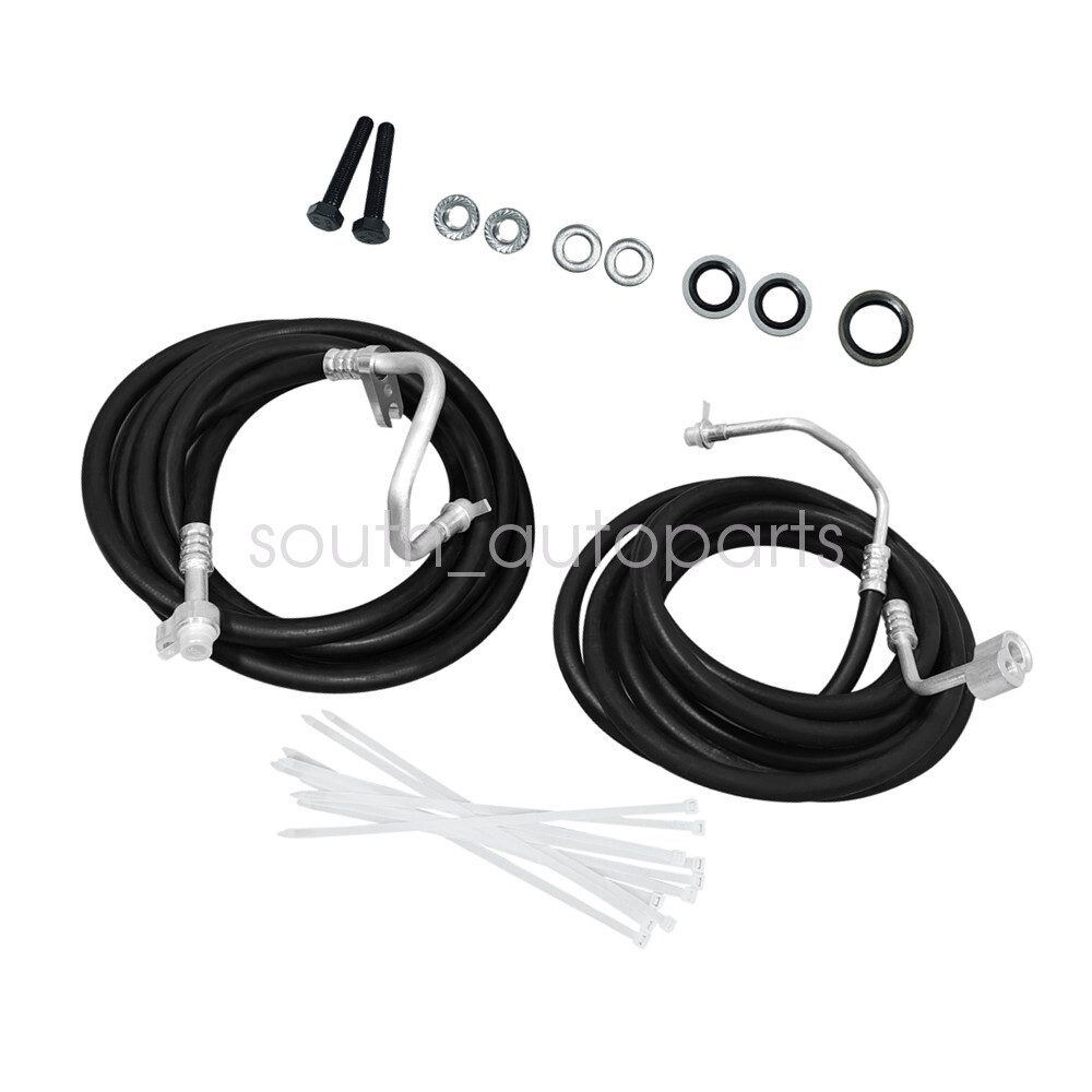 Rear Auxiliary AC Hoses Lines Kit for 2007-14 Suburban Tahoe Yukon Cadillac SUV