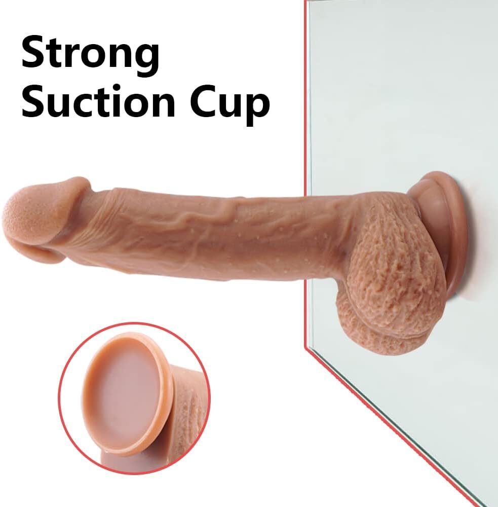5.3" Dildo For Men Gay Anal Realistic Silicone Penis Suction Cup Women Sex Toy