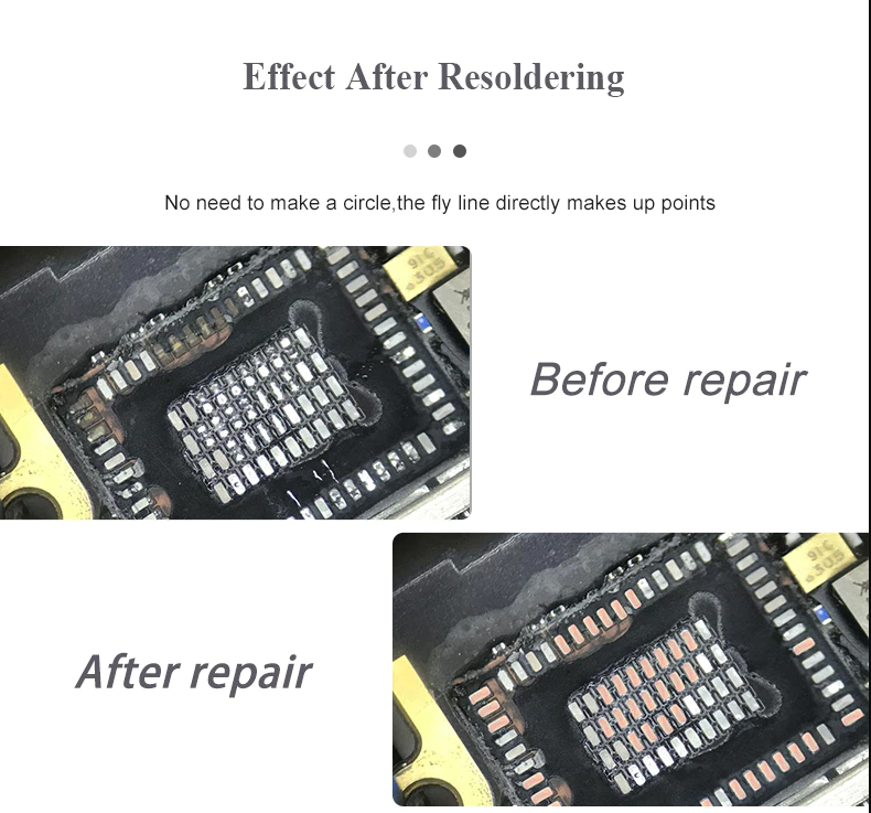 BEST Soldering Lugs Solder PCB Rework Trace Point Repair IC Pad Ripped BGA Tabs