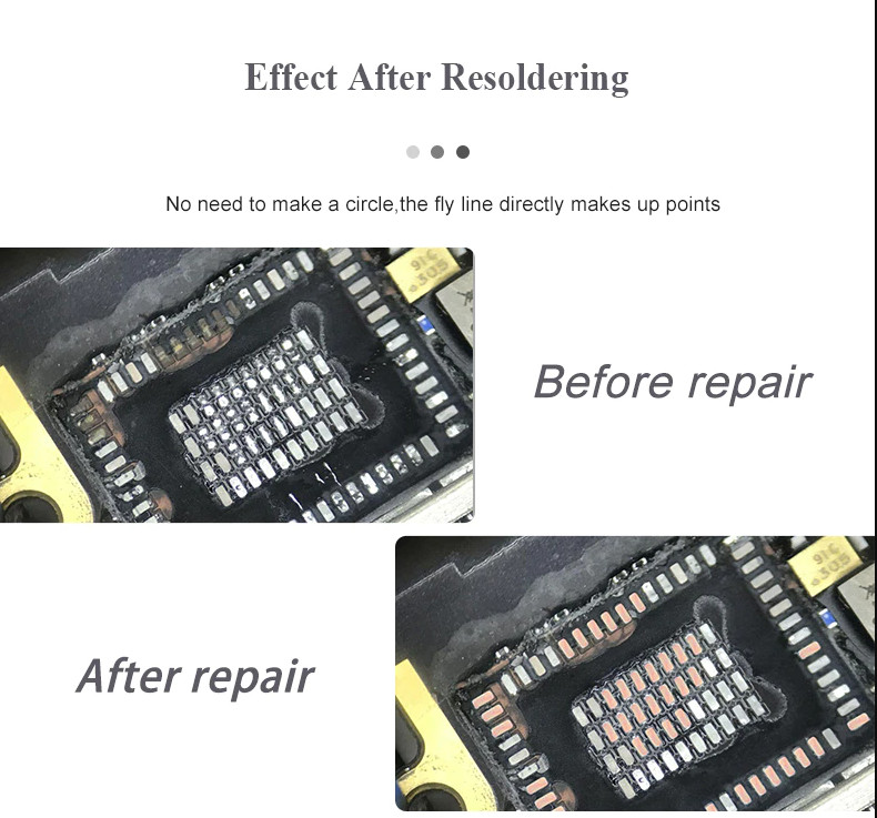 Micro Soldering Lugs Solder PCB Rework Trace Point Repair IC Pad Ripped BGA Tabs
