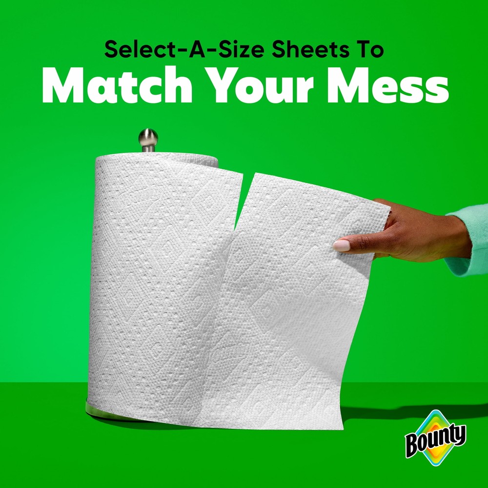 Paper Towels Select-A-Size White, 6 Mega Rolls, 164 Sheets Per Roll