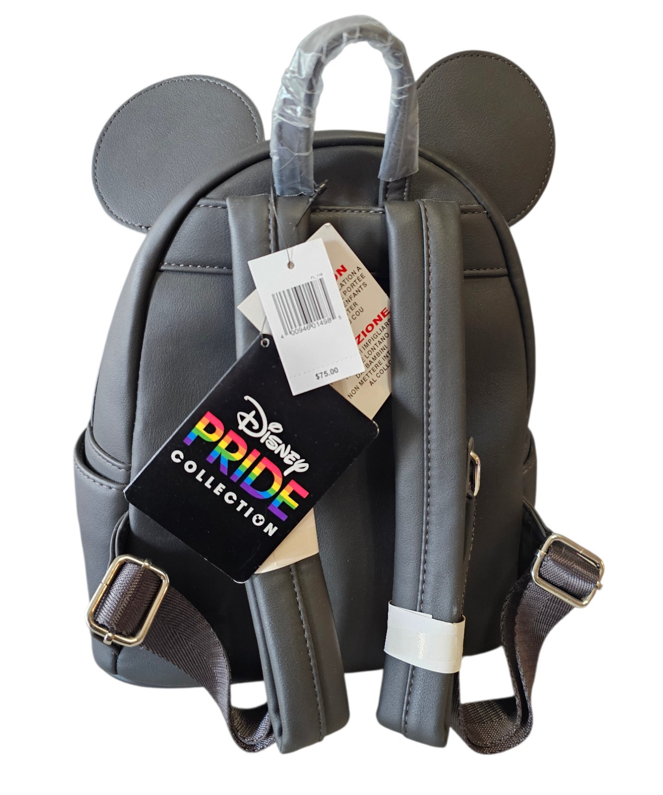 Disney Parks Loungefly Pride Collection Pair Mickey Mini Backpack Rainbow Heart