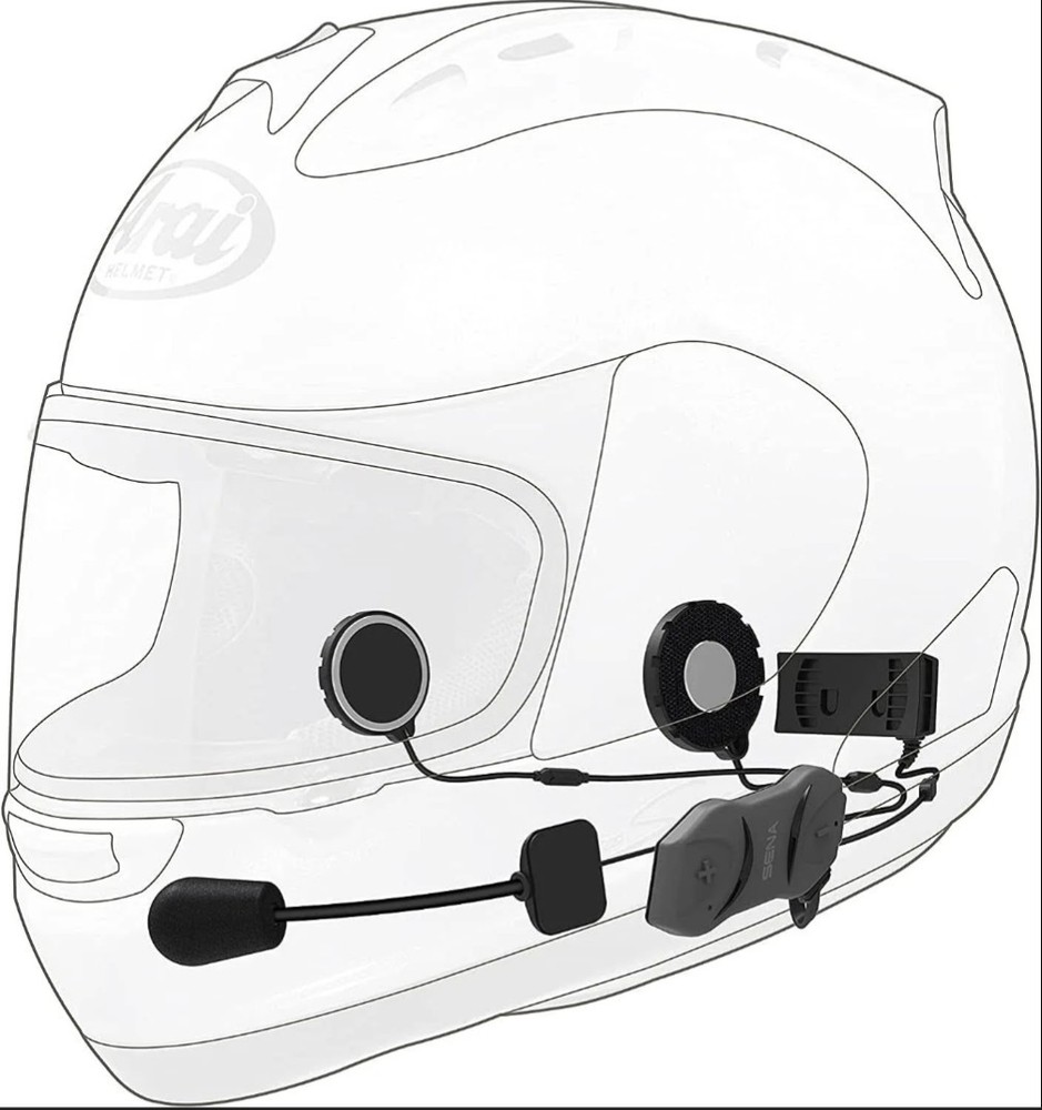 SENA 10R Low Profile Motorcycle Bluetooth Communication System Open Box