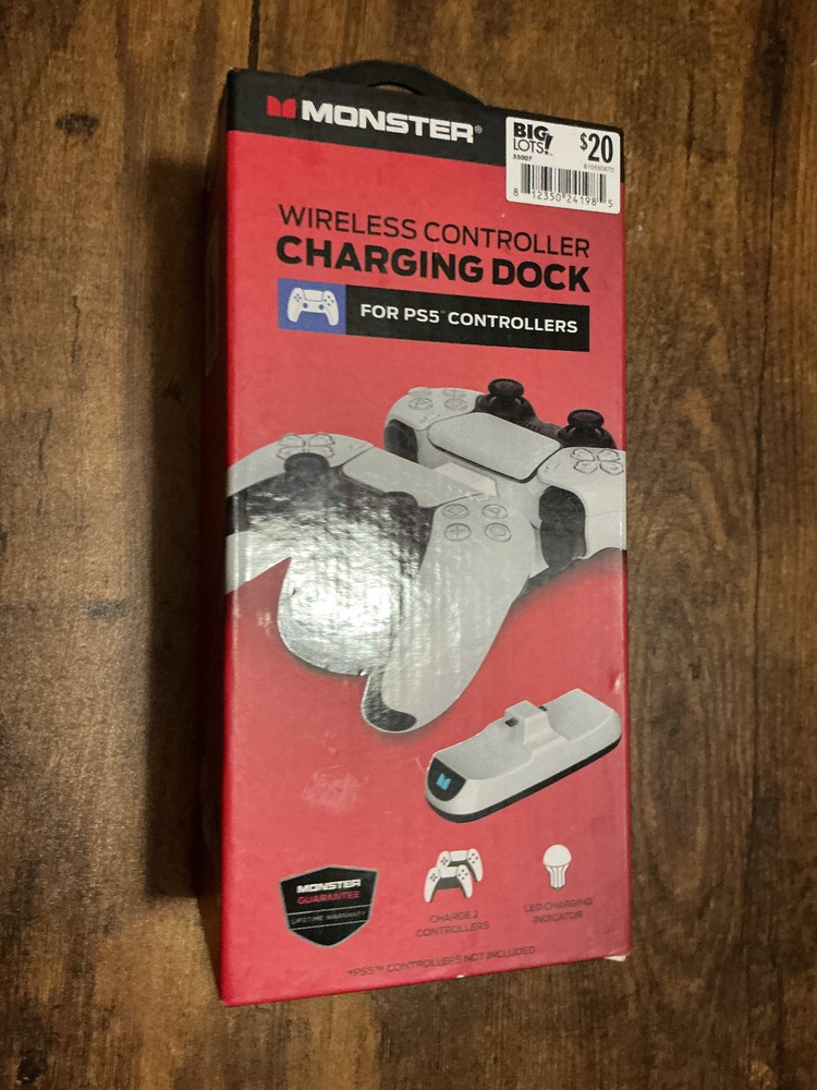 MONSTER WIRELESS PS5 CONTROLLER CHARGER